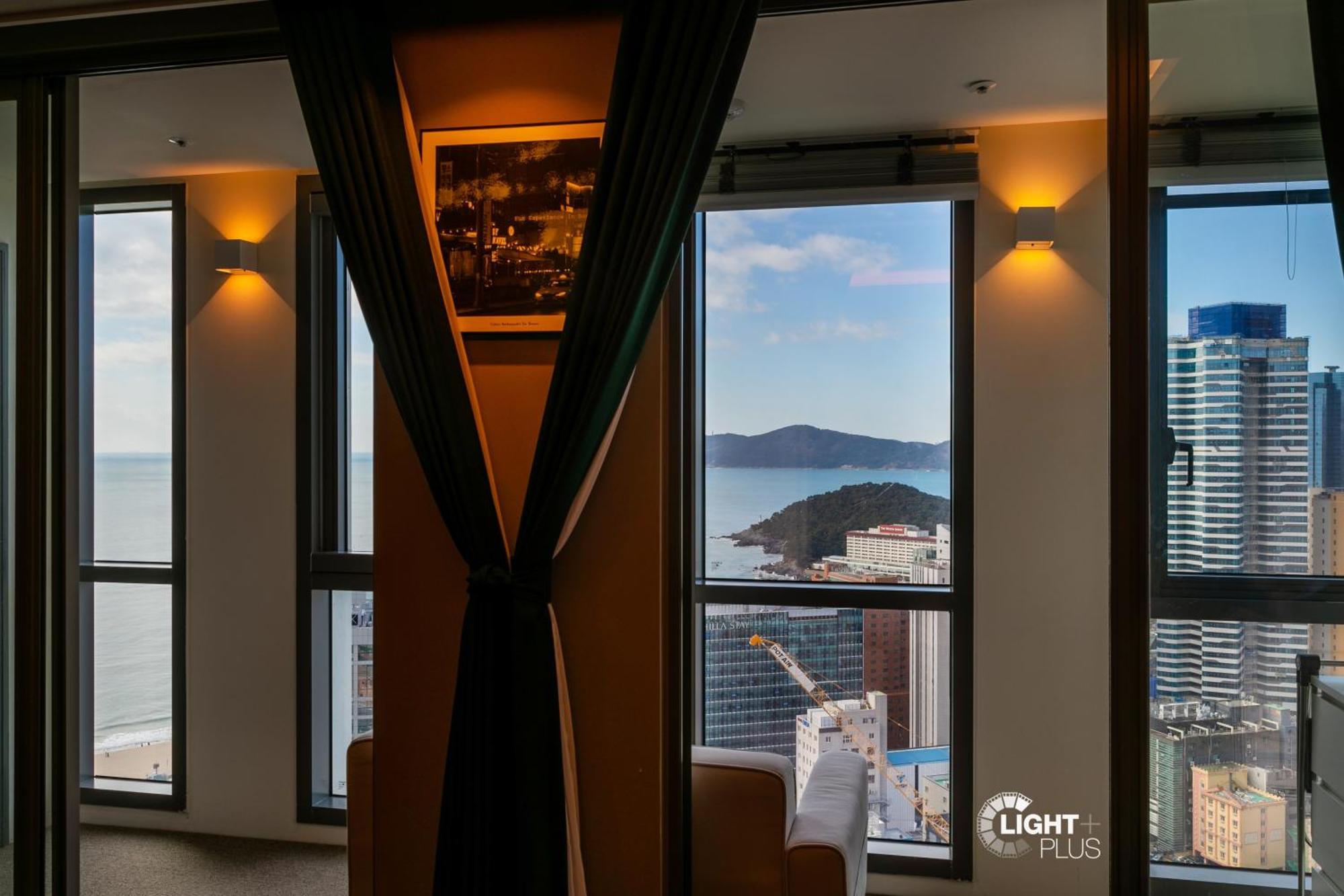 Hera Haeundae Beach Premium Ocean View # Sea View Busan Exteriör bild