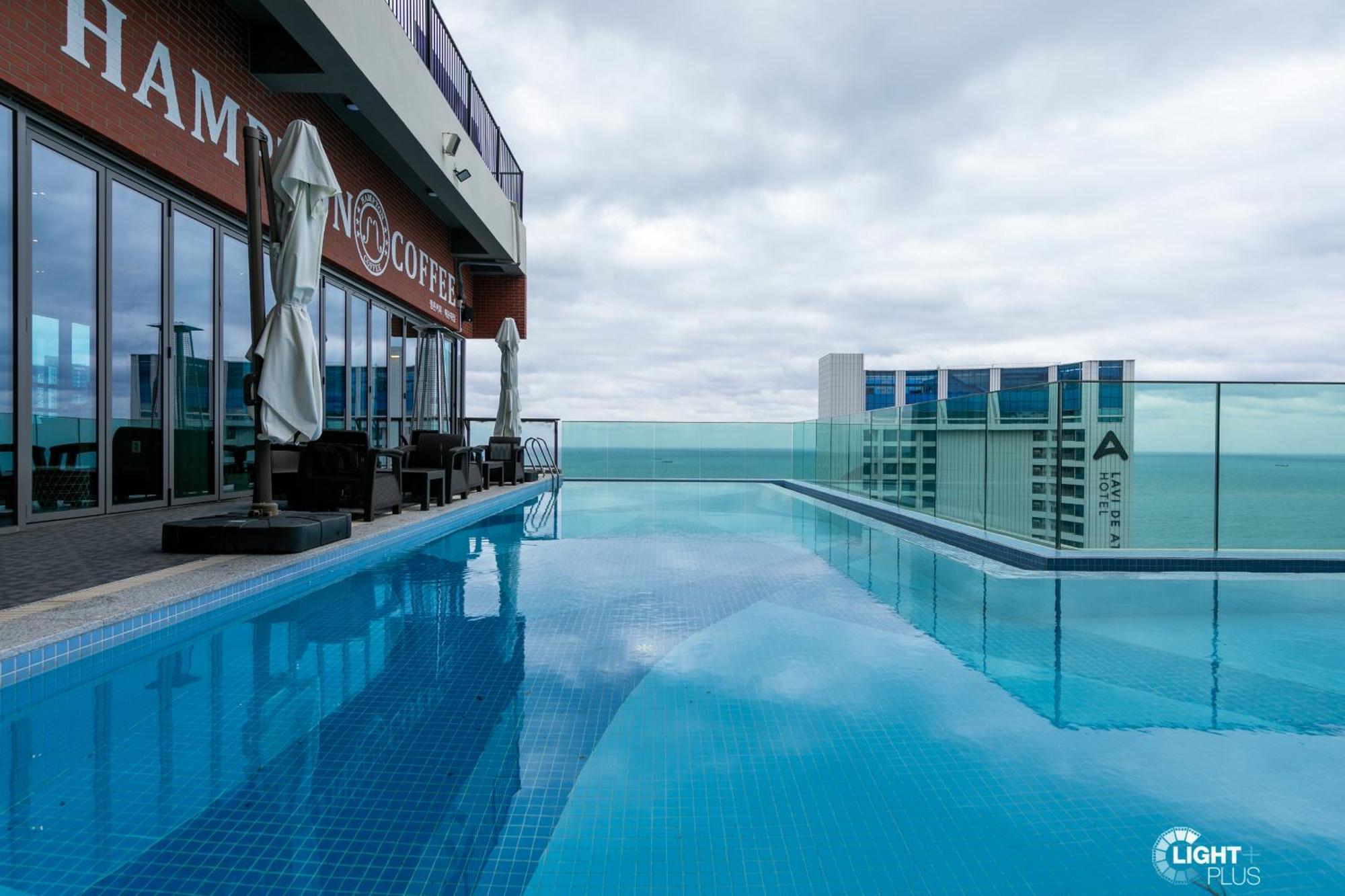 Hera Haeundae Beach Premium Ocean View # Sea View Busan Exteriör bild