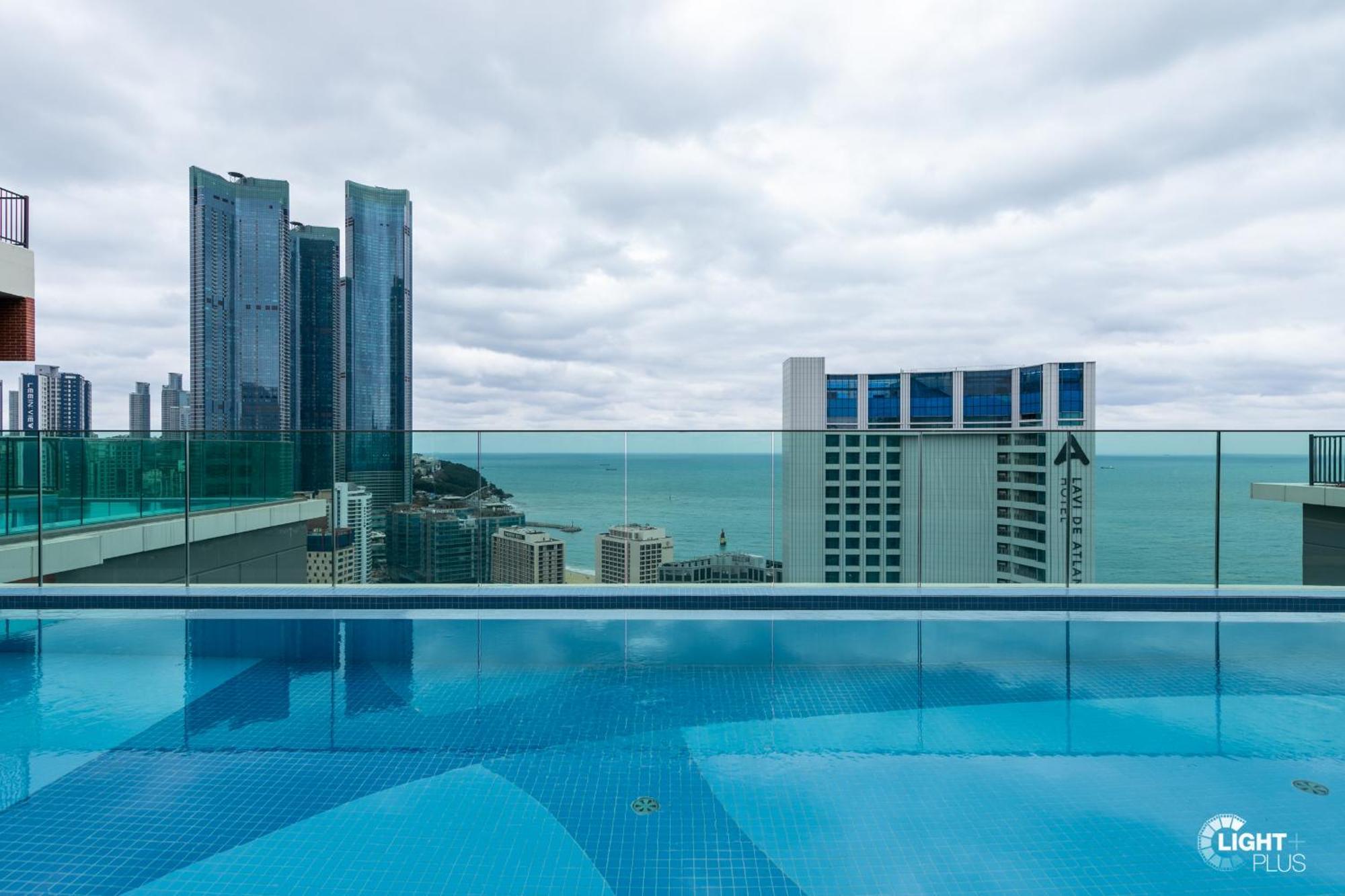 Hera Haeundae Beach Premium Ocean View # Sea View Busan Exteriör bild