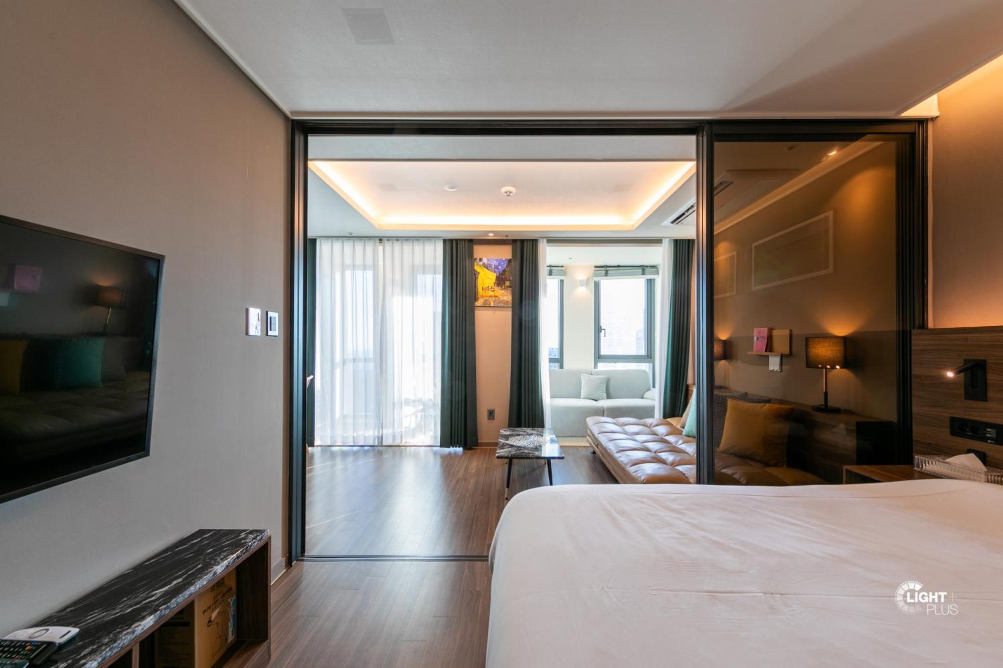 Hera Haeundae Beach Premium Ocean View # Sea View Busan Exteriör bild