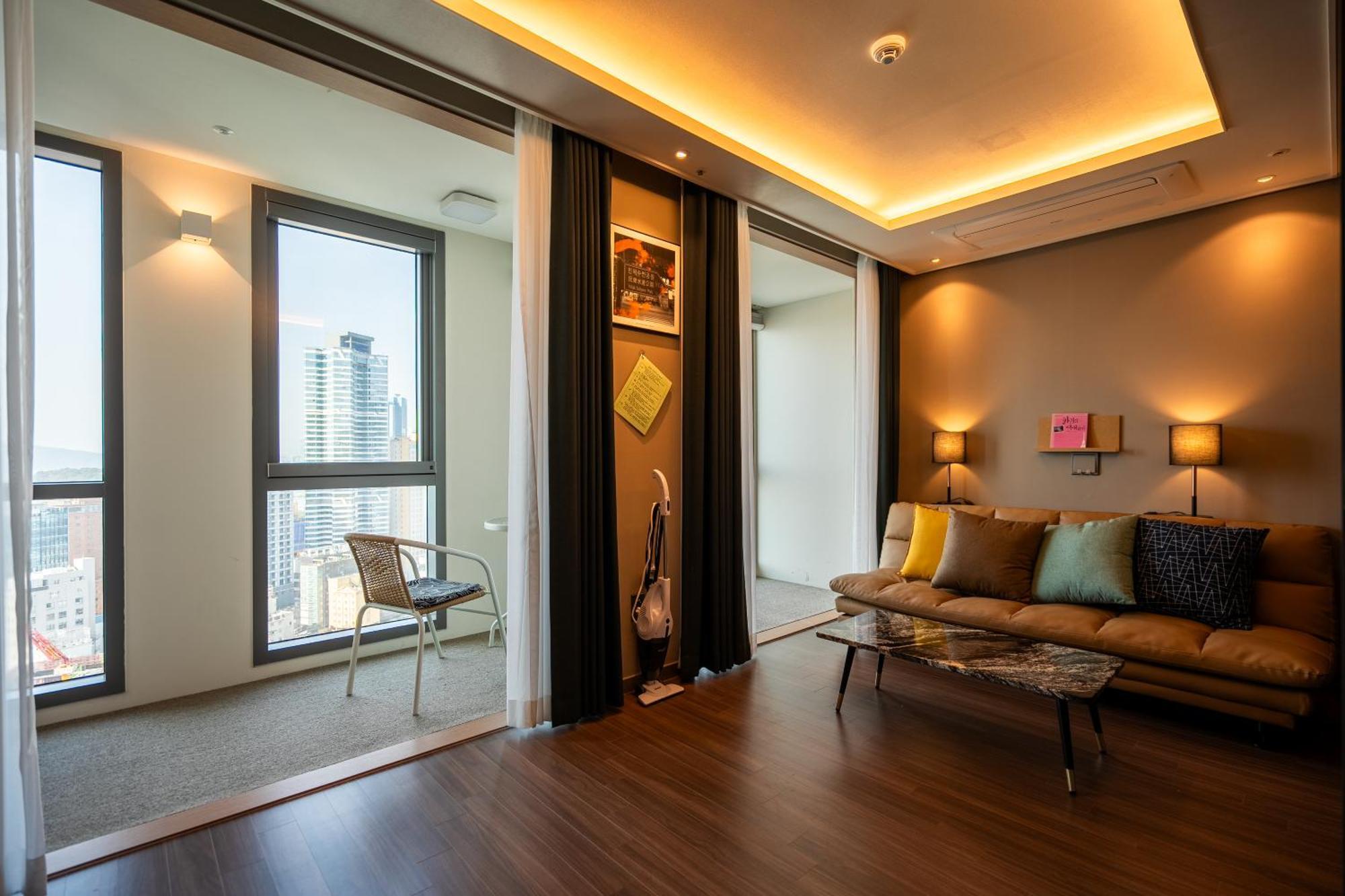 Hera Haeundae Beach Premium Ocean View # Sea View Busan Exteriör bild