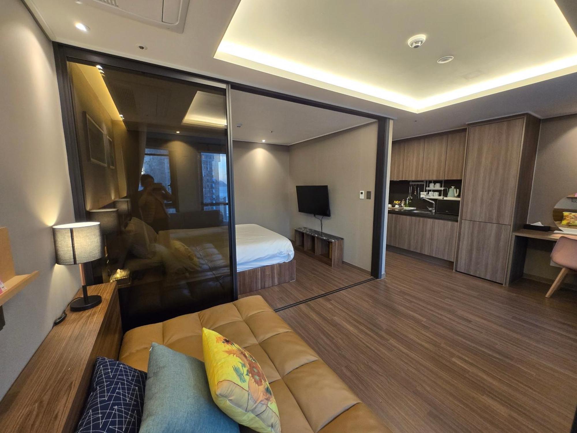 Hera Haeundae Beach Premium Ocean View # Sea View Busan Exteriör bild