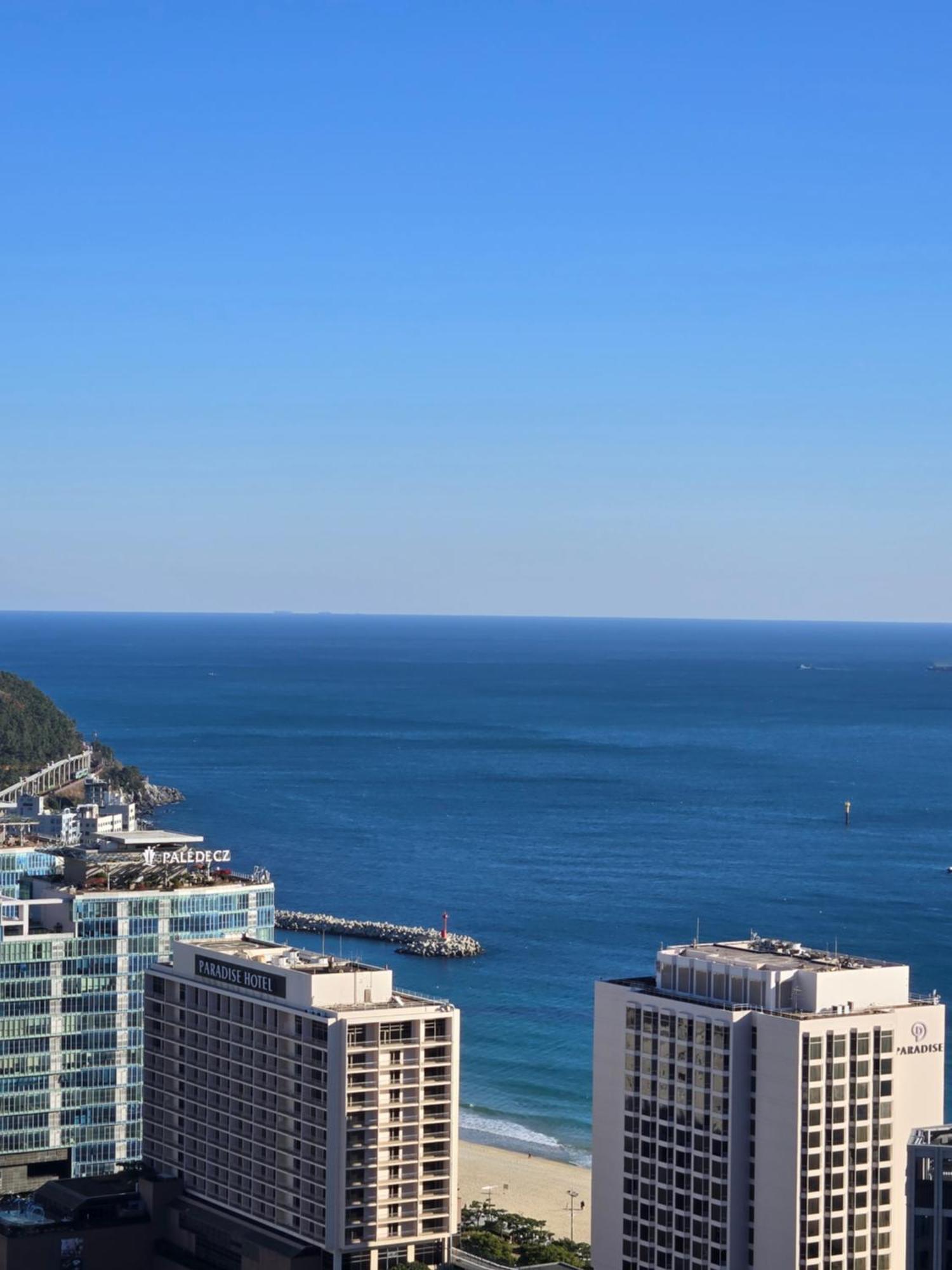 Hera Haeundae Beach Premium Ocean View # Sea View Busan Exteriör bild
