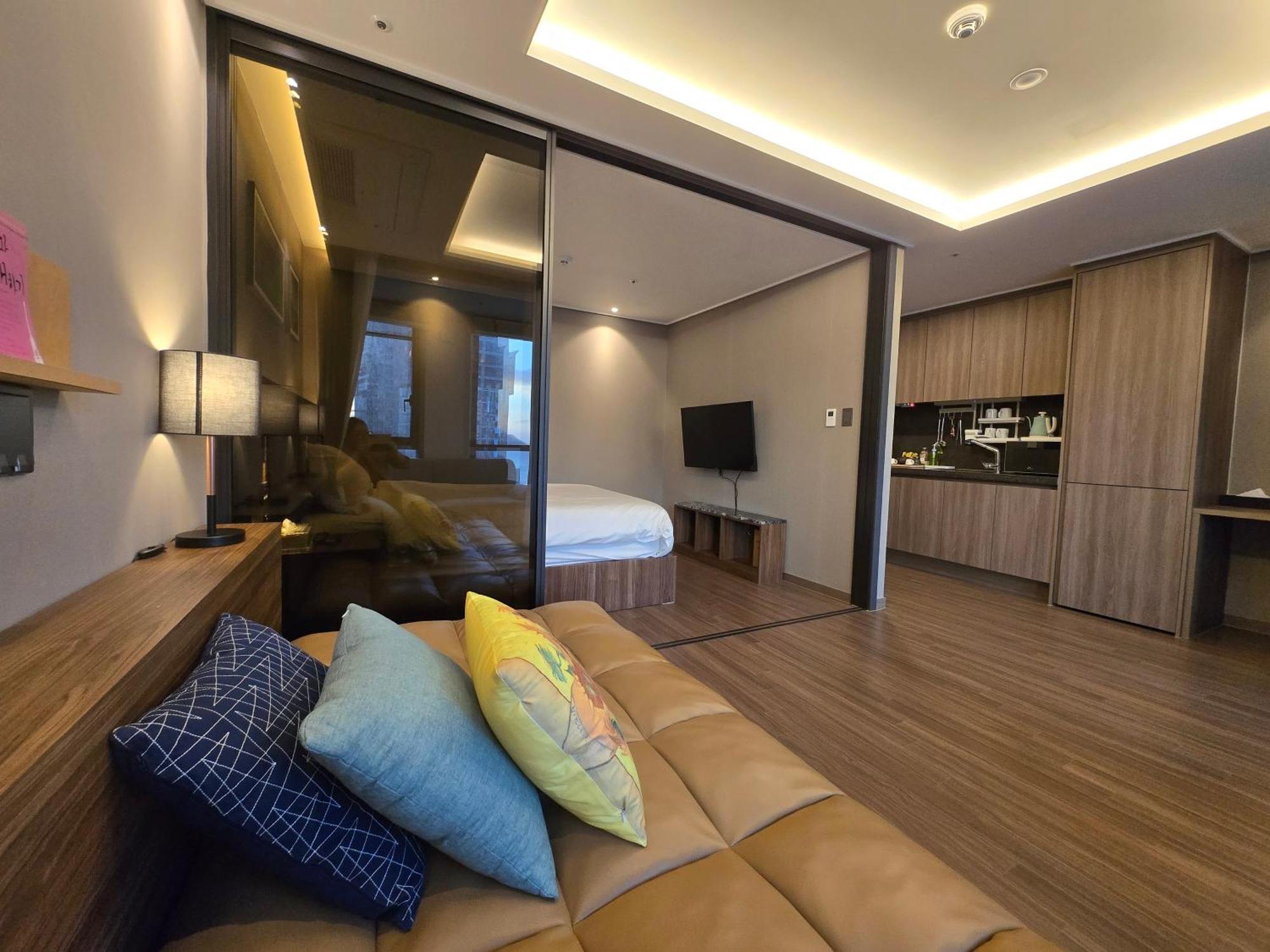 Hera Haeundae Beach Premium Ocean View # Sea View Busan Exteriör bild